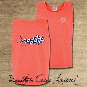 NWT Southern Cross - Chevron Mahi (navy/white) - Tank Top